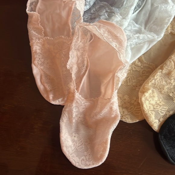 5PK Lacy Girls Footies O/S - Picture 2 of 3